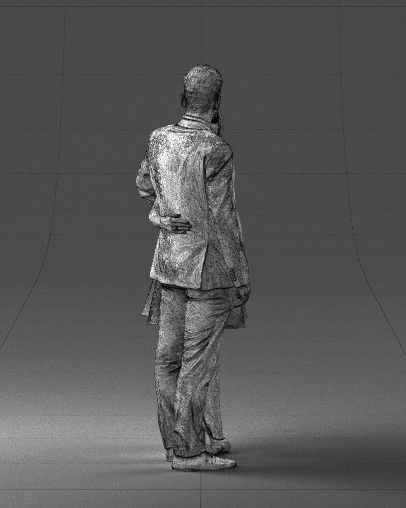 000345 Elegant Couple in Evening Attire 3D model_15