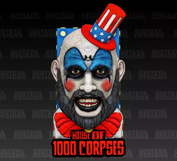 House of 1000 Corpses Captain Spaulding Magnet 3D model_0
