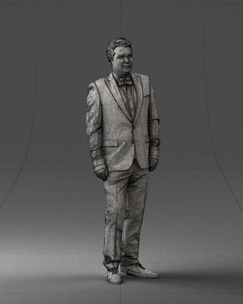 000059 Waiter man 0414 3dp 3D print model_8