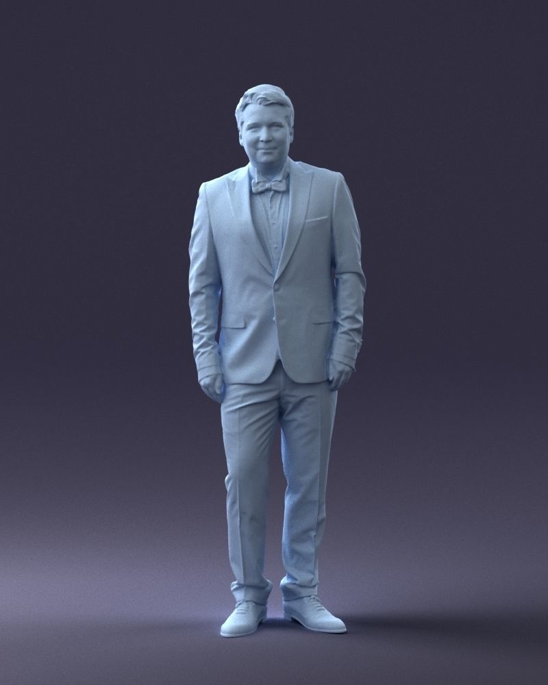 000059 Waiter man 0414 3dp 3D print model_37