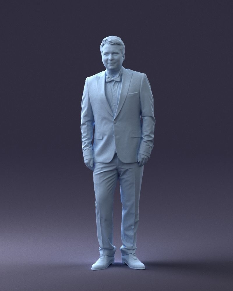 000059 Waiter man 0414 3dp 3D print model_34