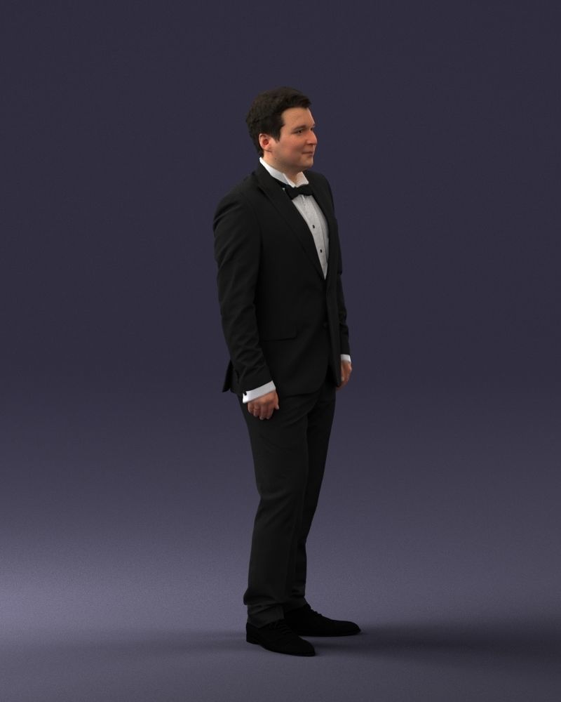 000059 Waiter man 0414 3dp 3D print model_9