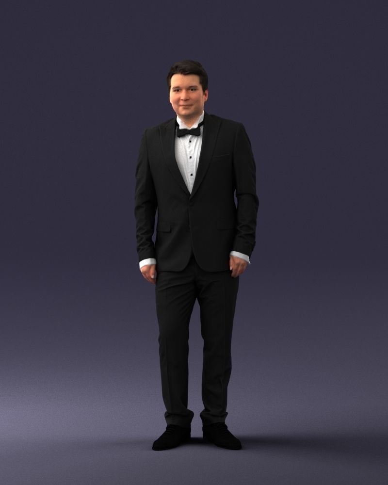 000059 Waiter man 0414 3dp 3D print model_33