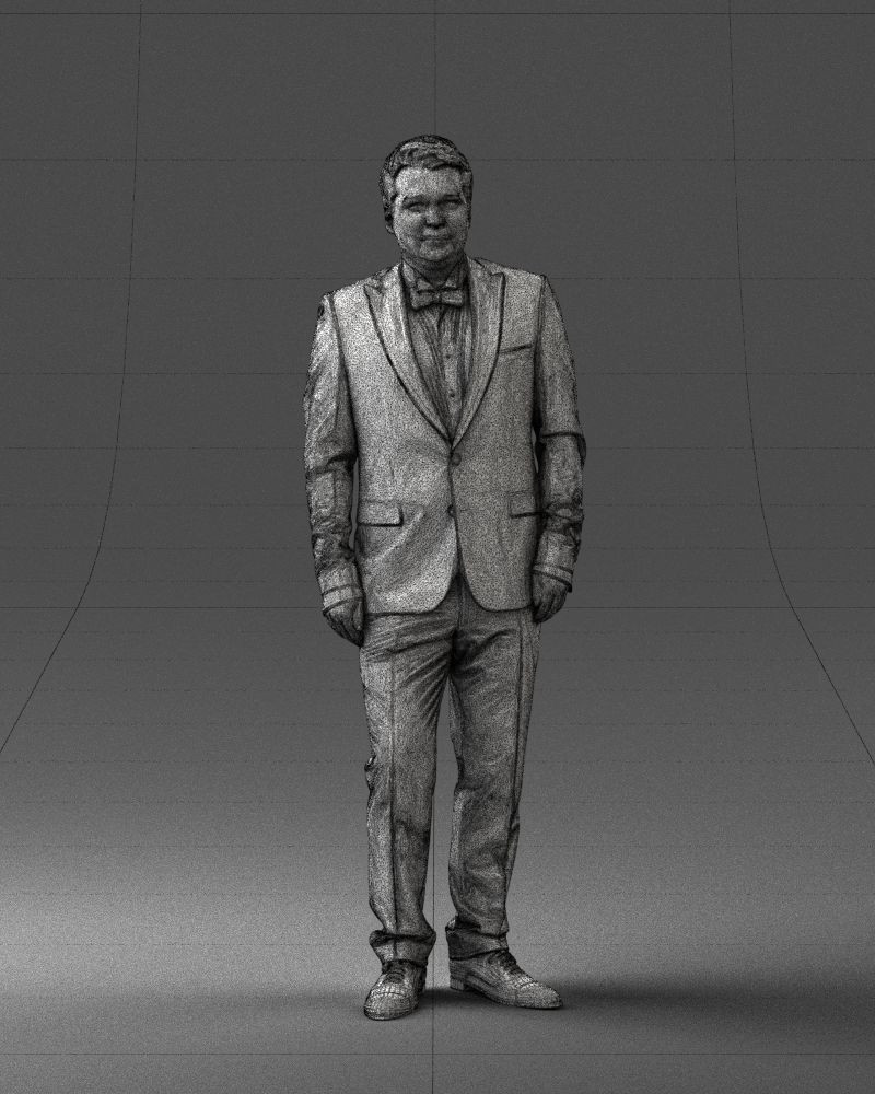 000059 Waiter man 0414 3dp 3D print model_5