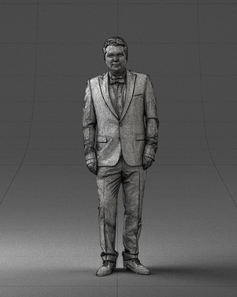 000059 Waiter man 0414 3dp 3D print model_2