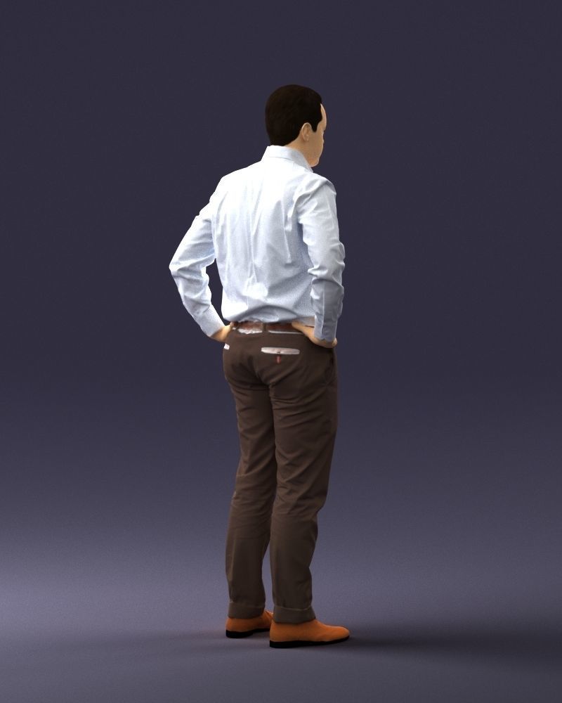 000348 Business Casual Man 3dp 3D print model_16