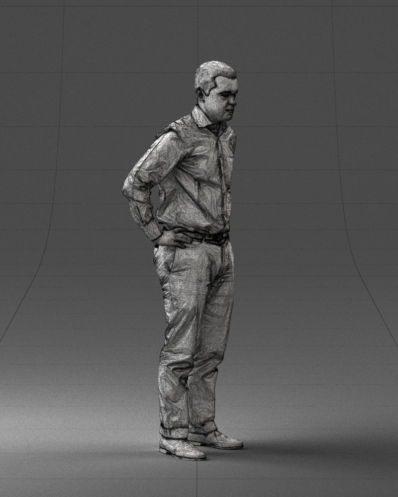 000348 Business Casual Man 3dp 3D print model_12