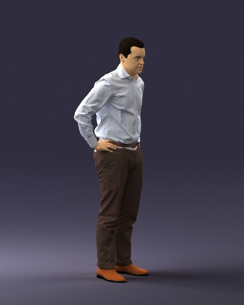 000348 Business Casual Man 3dp 3D print model_10
