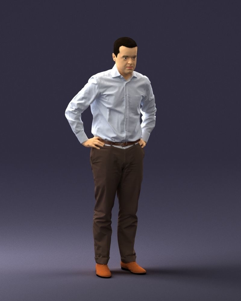 000348 Business Casual Man 3dp 3D print model_7