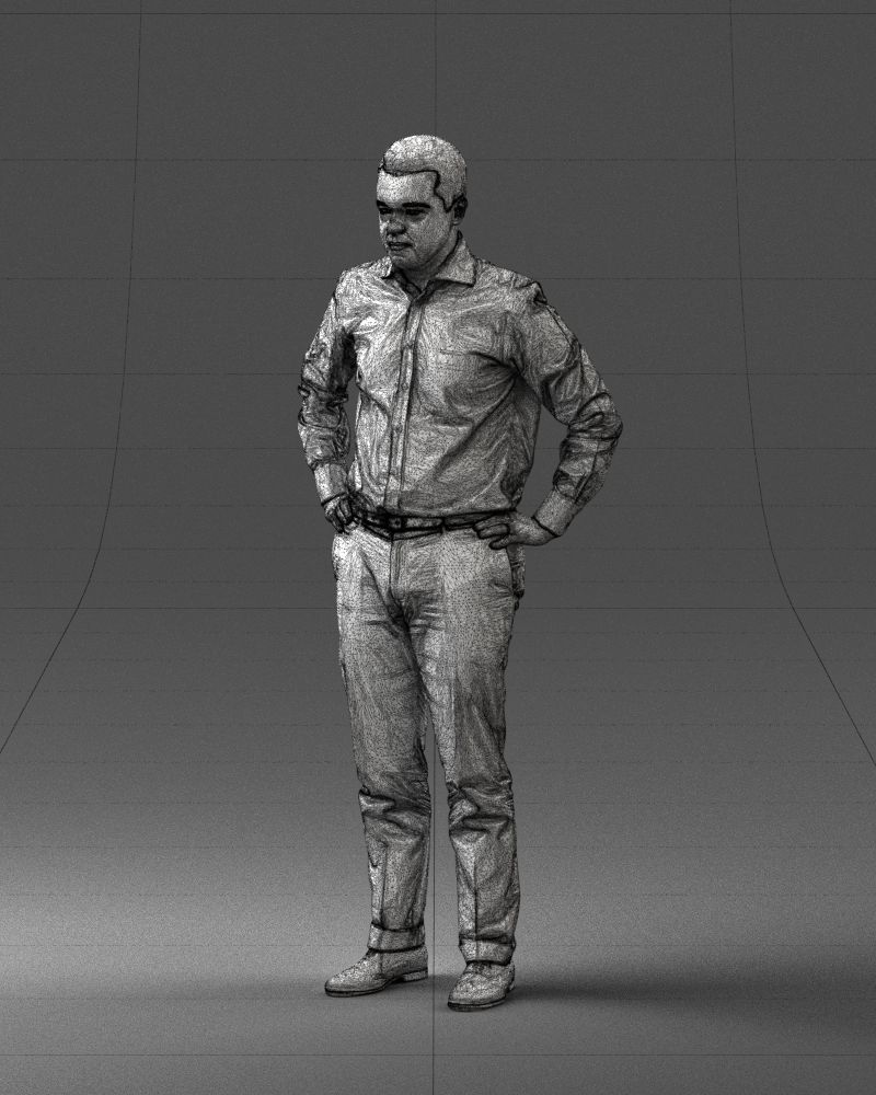 000348 Business Casual Man 3dp 3D print model_33