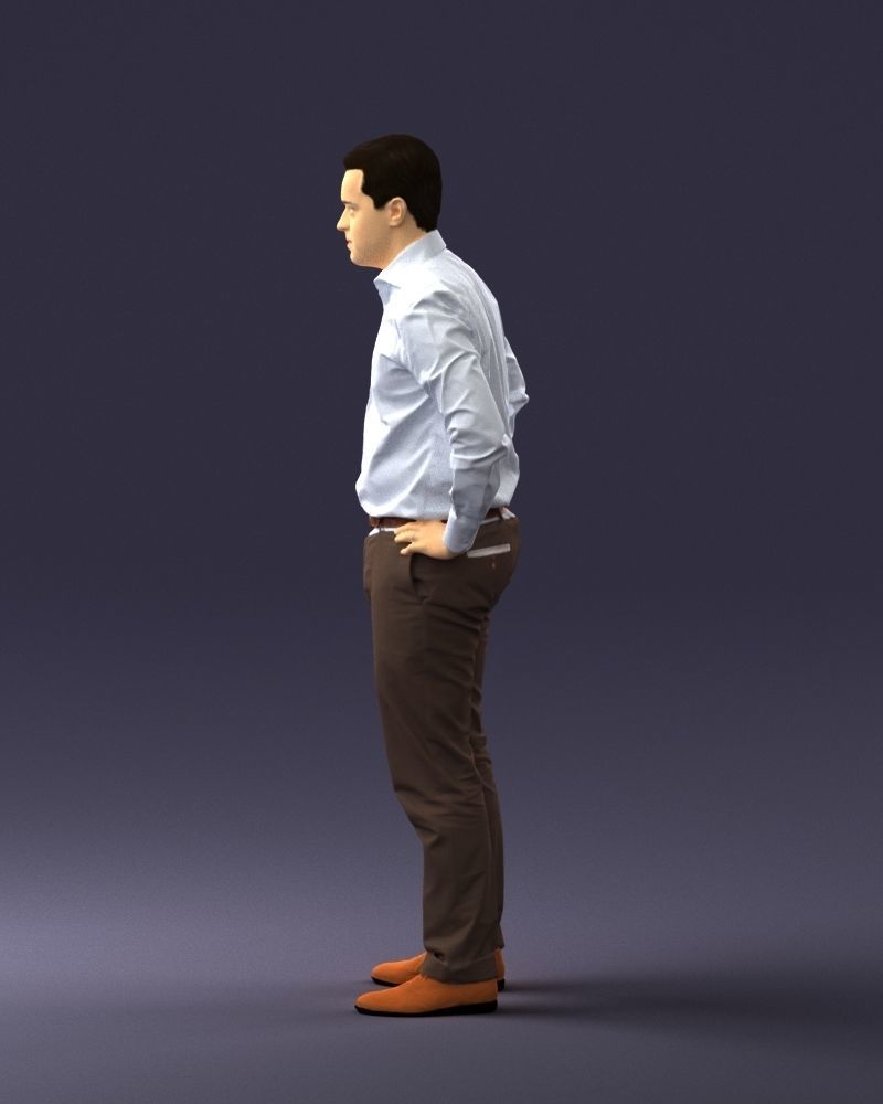 000348 Business Casual Man 3dp 3D print model_25