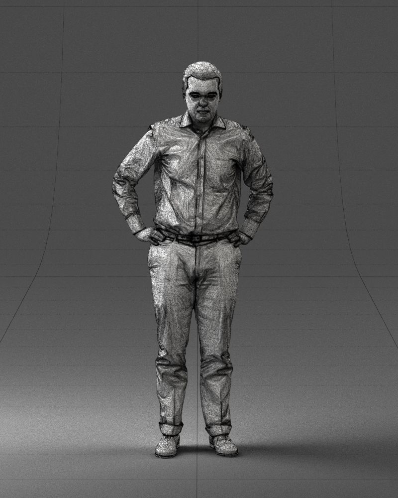 000348 Business Casual Man 3dp 3D print model_6