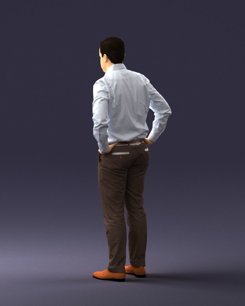 000348 Business Casual Man 3dp 3D print model_22