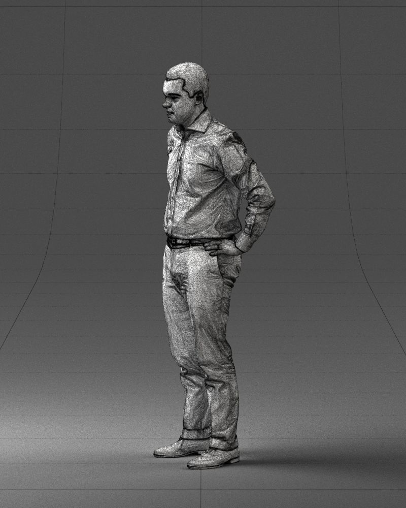 000348 Business Casual Man 3dp 3D print model_30