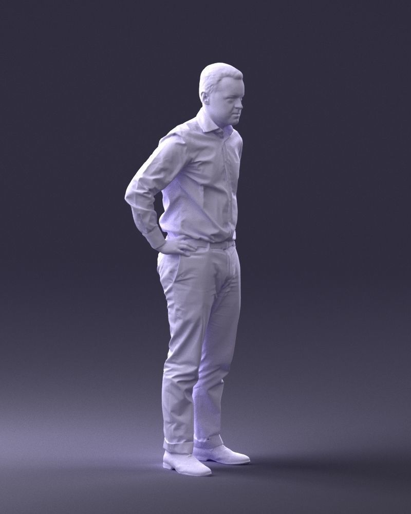 000348 Business Casual Man 3dp 3D print model_11