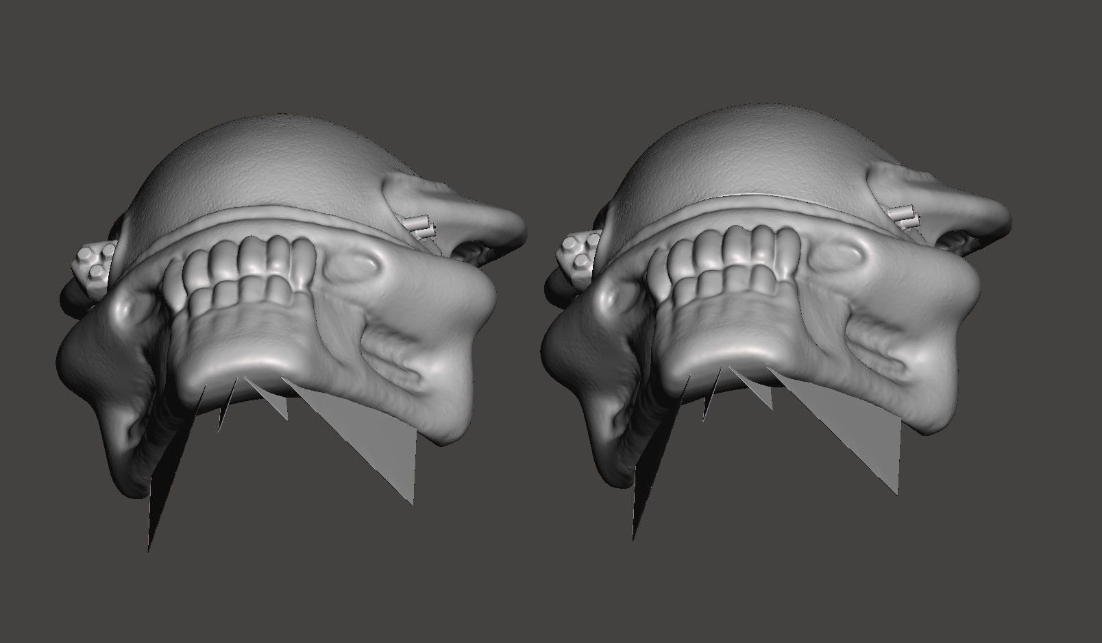 SERPENT PREDATOR BIO MASK HELMET  STL  HIGH-POLY 3D print model_7