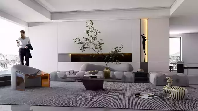 SCENE LUMION 11 5 AND ABOVE box house BY YOGA4ARCH  3D model