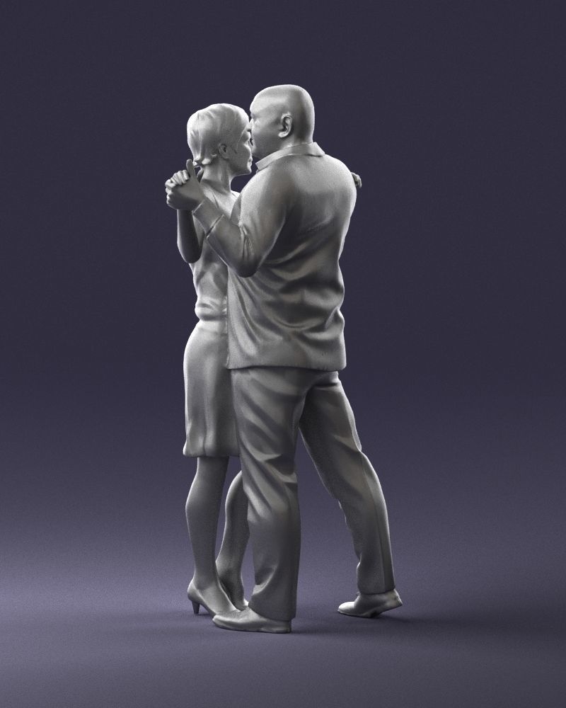 Man and woman dancing 0281 3D model_19