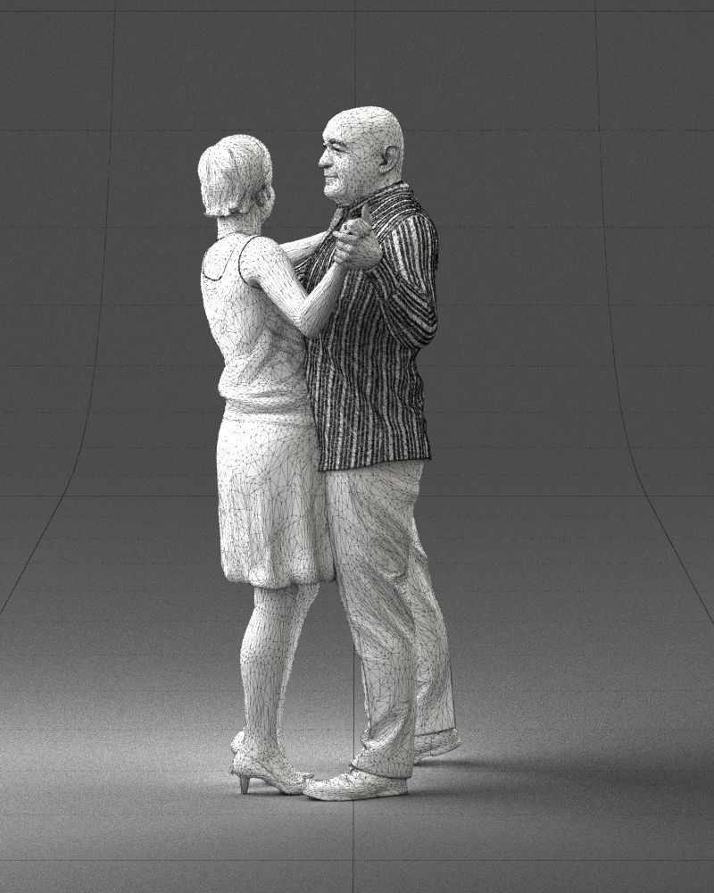 Man and woman dancing 0281 3D model_23
