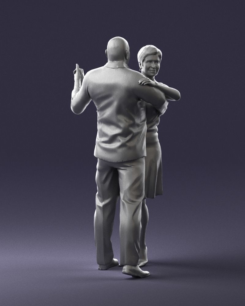 Man and woman dancing 0281 3D model_13