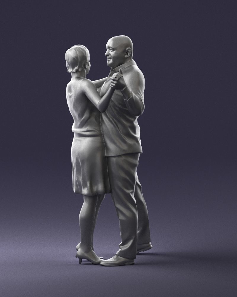 Man and woman dancing 0281 3D model_22