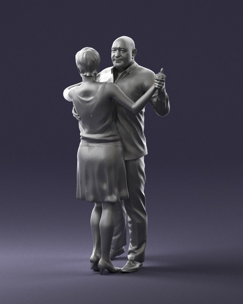 Man and woman dancing 0281 3D model_25