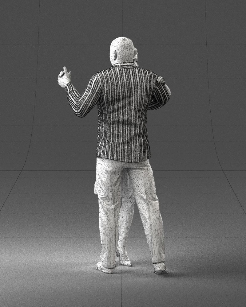 Man and woman dancing 0281 3D model_17
