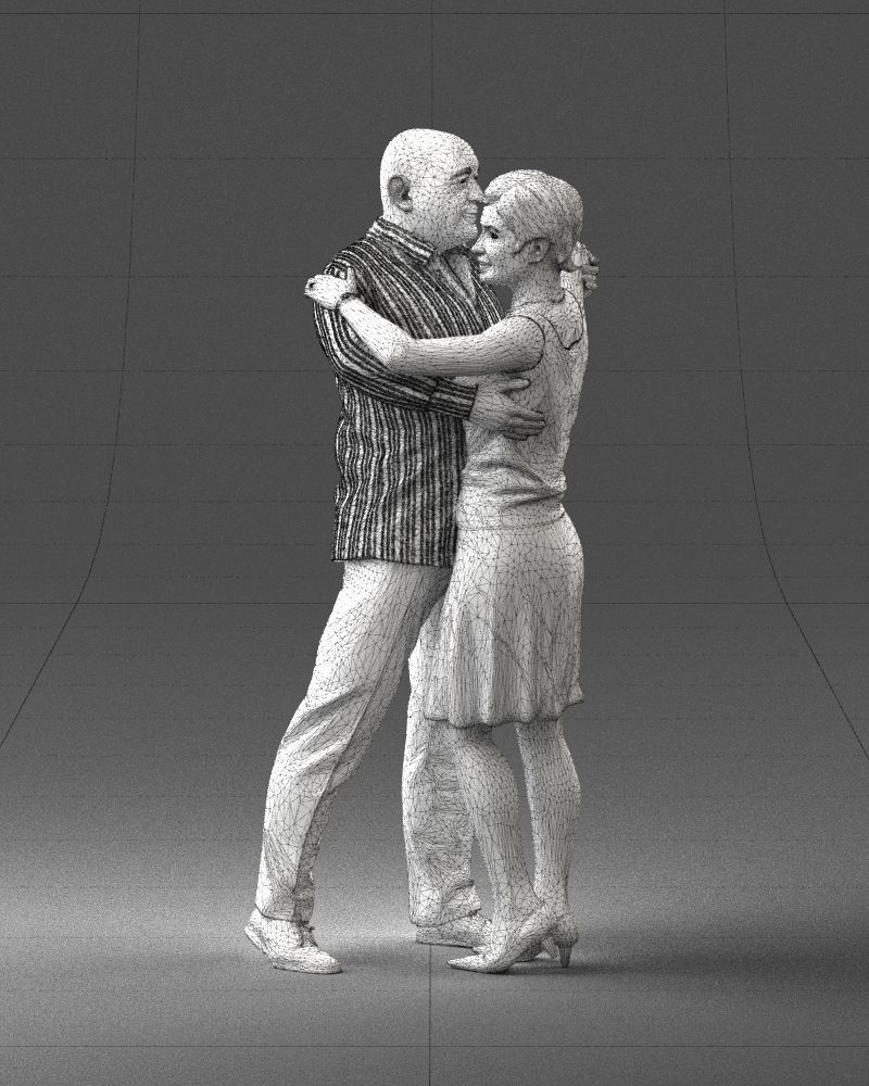 Man and woman dancing 0281 3D model_38