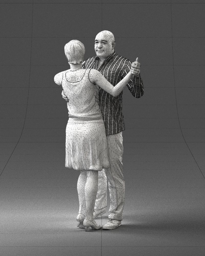 Man and woman dancing 0281 3D model_26