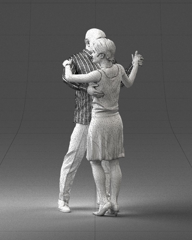 Man and woman dancing 0281 3D model_32