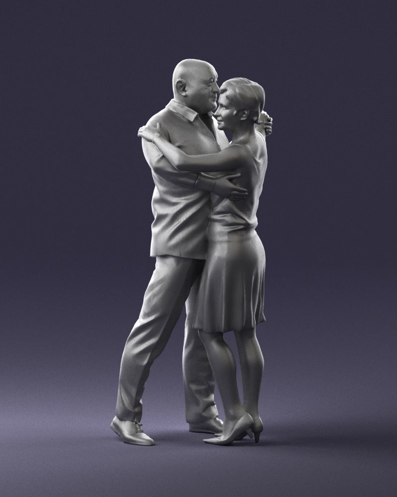 Man and woman dancing 0281 3D model_37