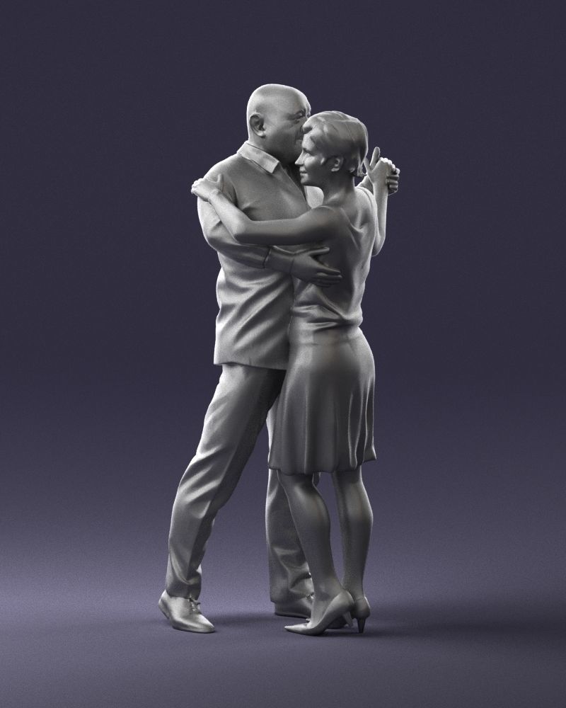 Man and woman dancing 0281 3D model_34