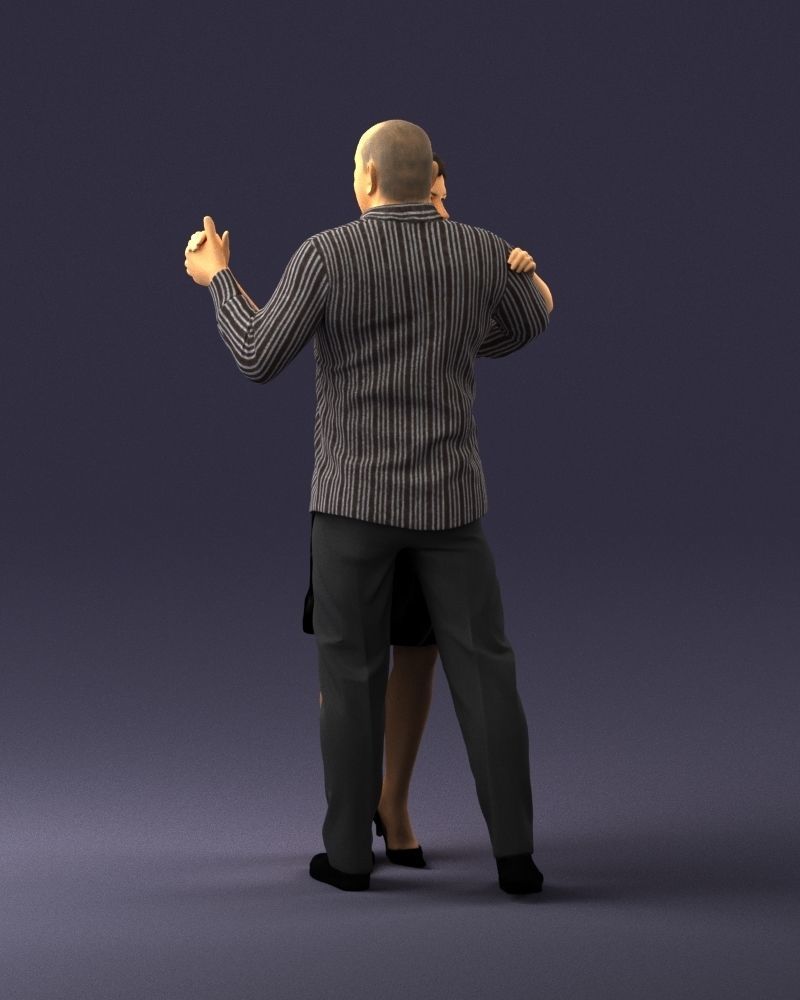Man and woman dancing 0281 3D model_15