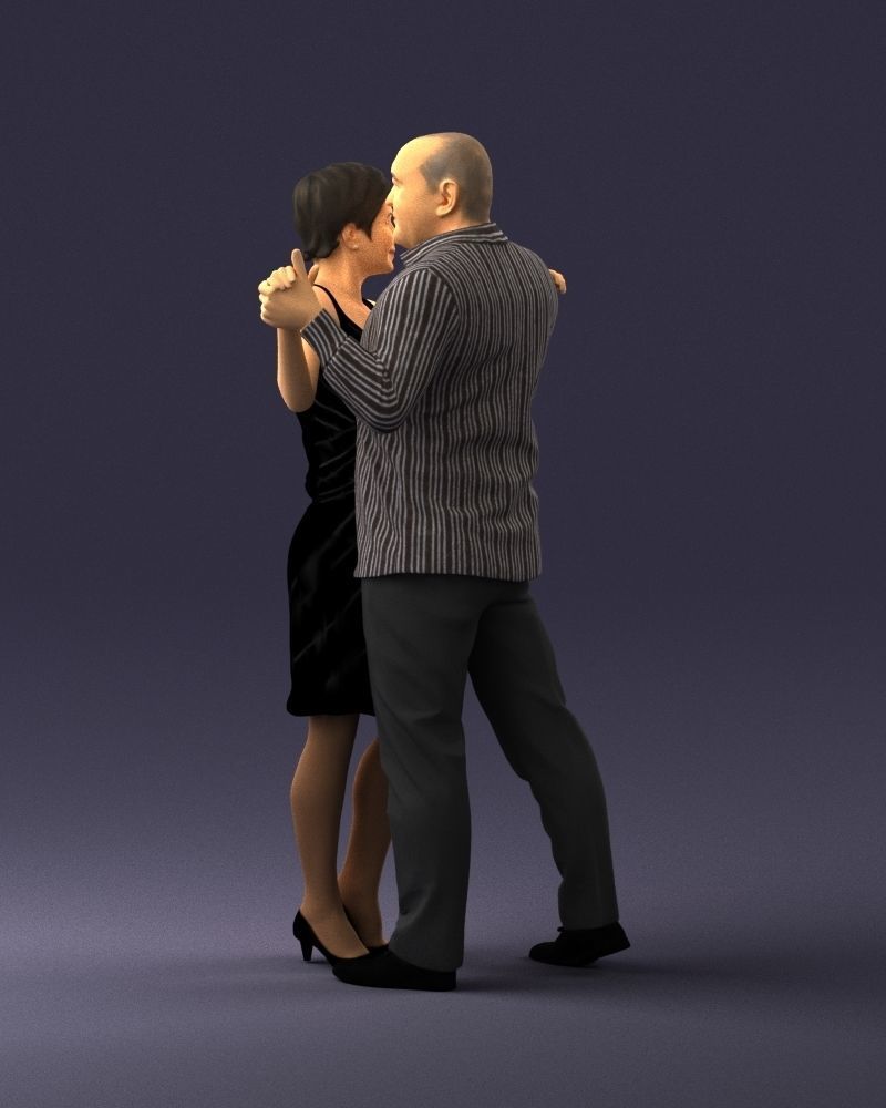Man and woman dancing 0281 3D model_18