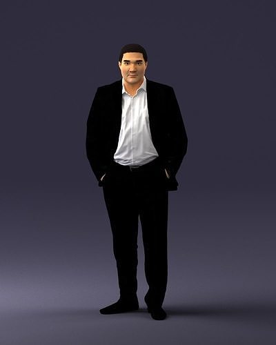 Man in jacket 0022 3D Print Ready 3D print model
