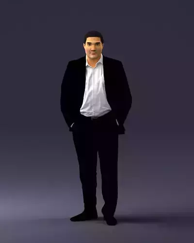 Man in jacket 0022 3D Print Ready 3D print model
