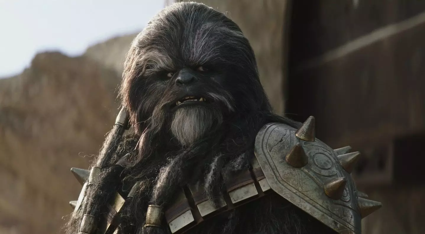 Black Krrsantan mask face shell with articulated jaw  3D print model_0