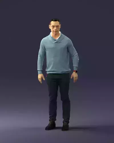 000390 Male Character in Casual Clothing