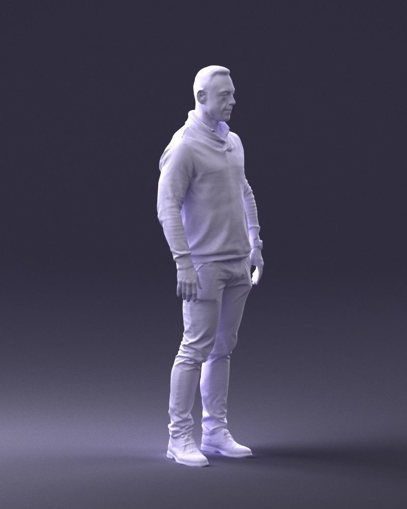 Man in blue suit 0047 3D model_10