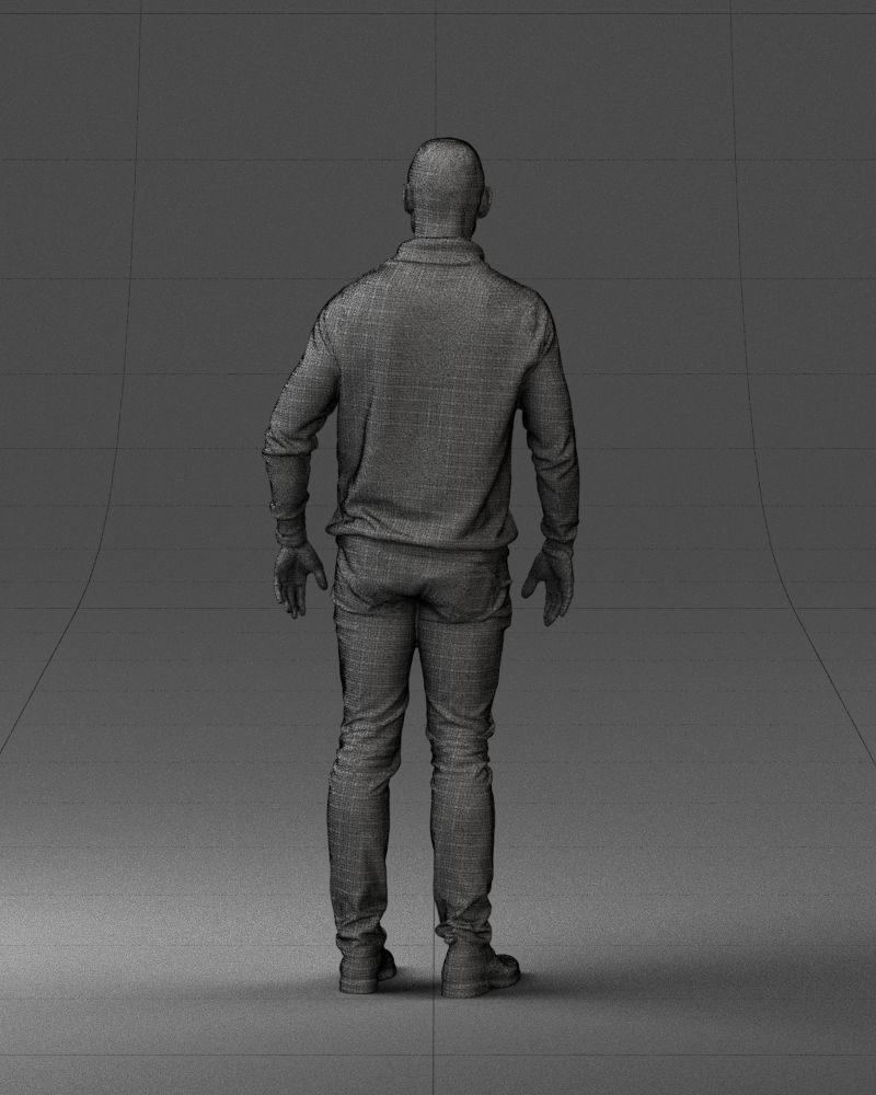 Man in blue suit 0047 3D model_20