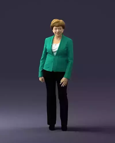 000377 Woman in Green Jacket