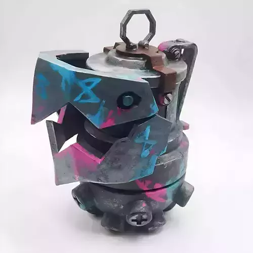 JINX HAND GRENADE 3D MODEL LEAGUE OF LEGENDS FAN ART