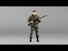 000255 Hunter in Camouflage with Rifle 0226 3dp 3D print model_1