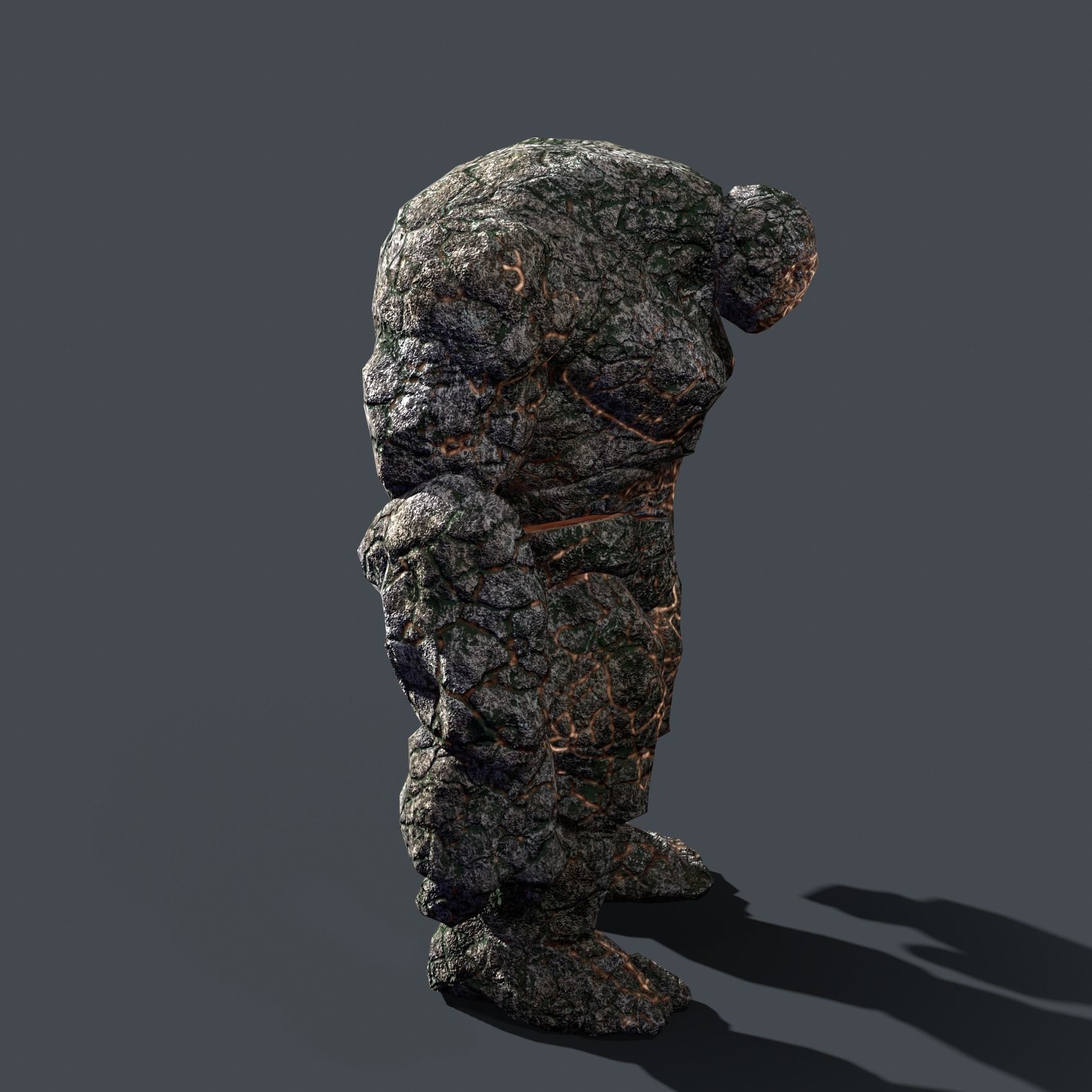 Golem Elemental - Mega Pack Low-poly 3D model_30
