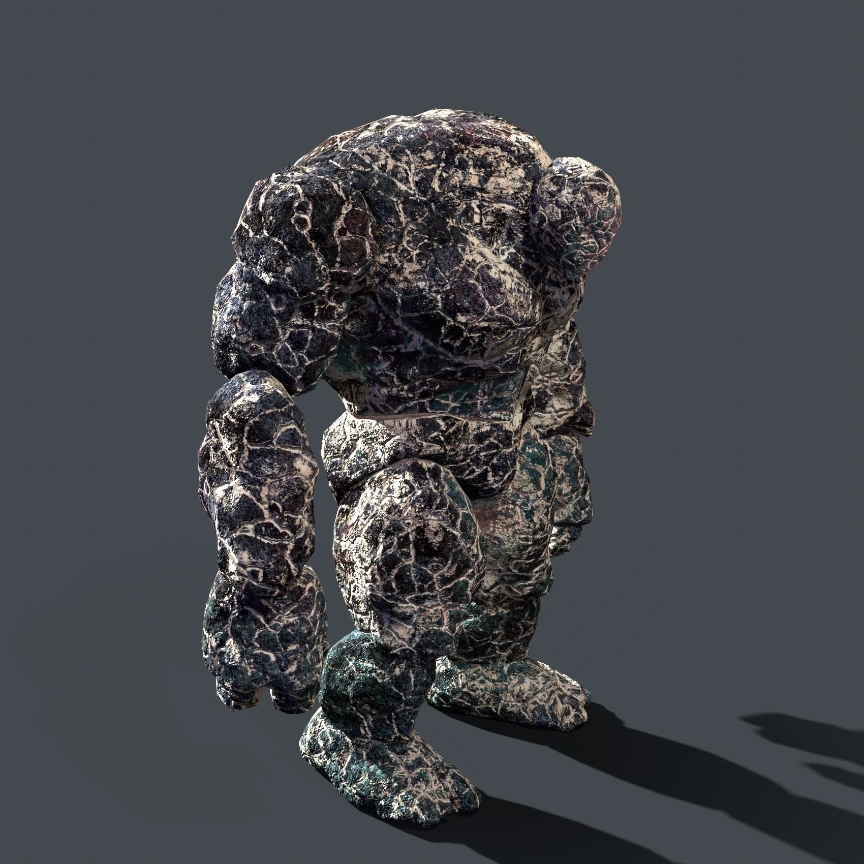Golem Elemental - Mega Pack Low-poly 3D model_28