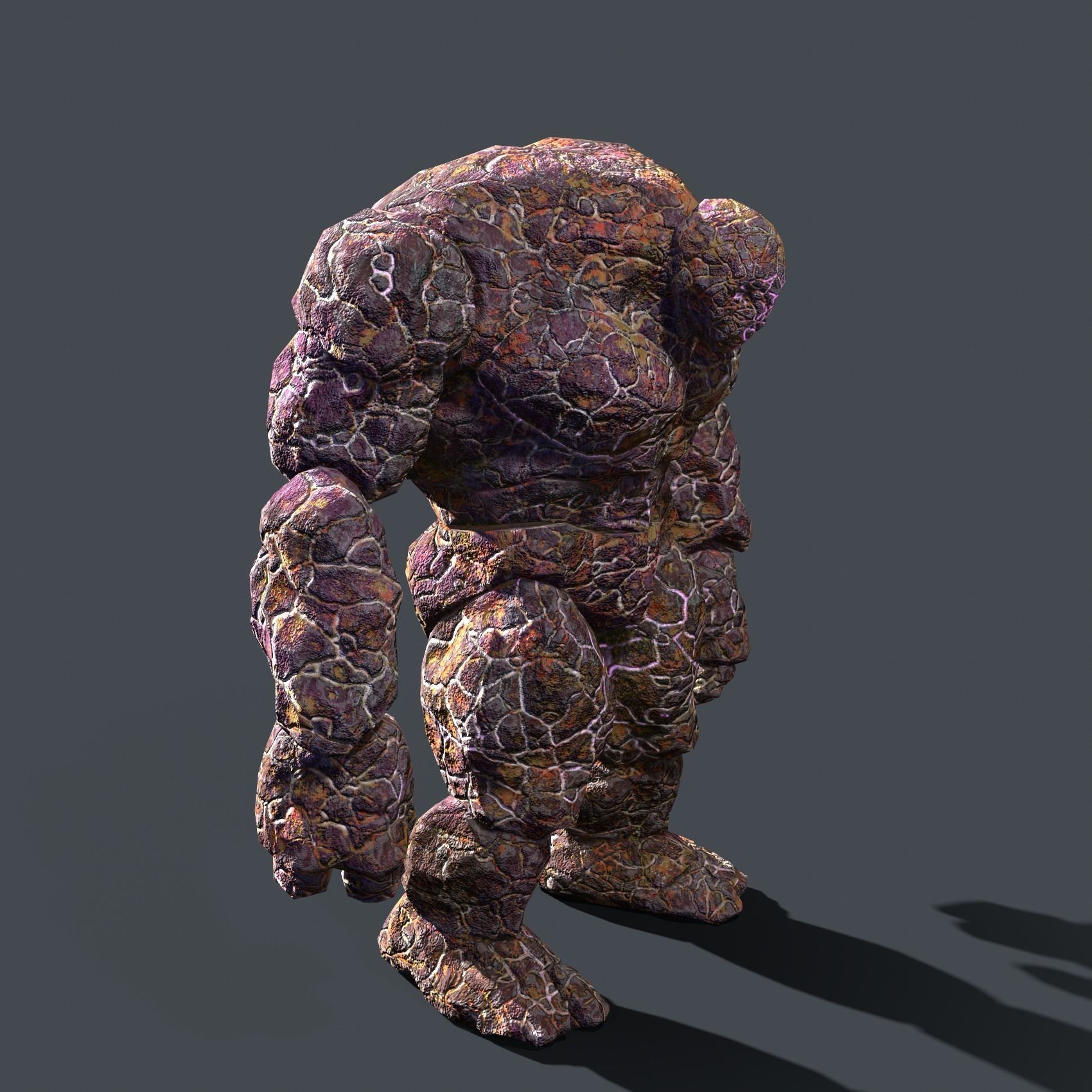 Golem Elemental - Mega Pack Low-poly 3D model_37
