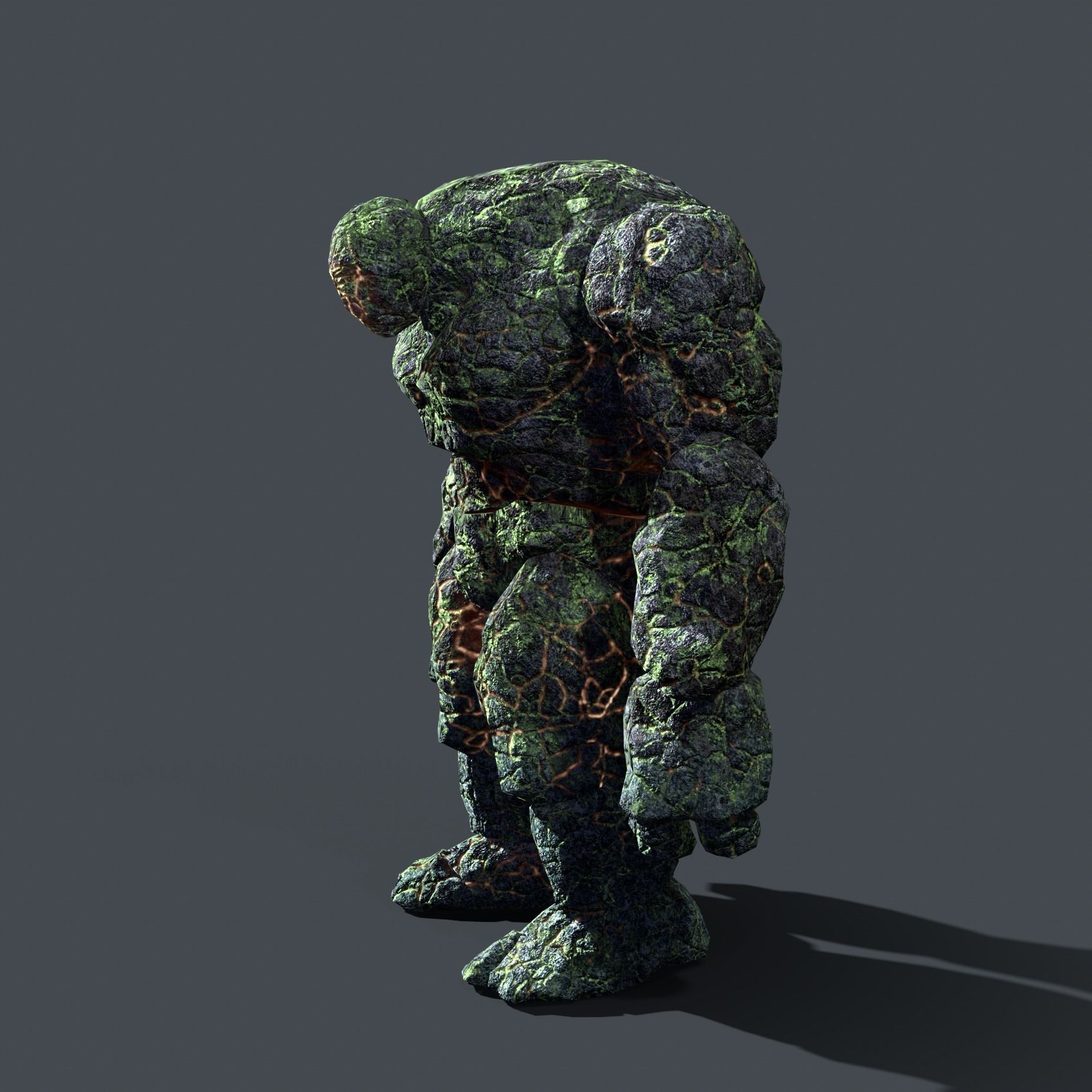Golem Elemental - Mega Pack Low-poly 3D model_9