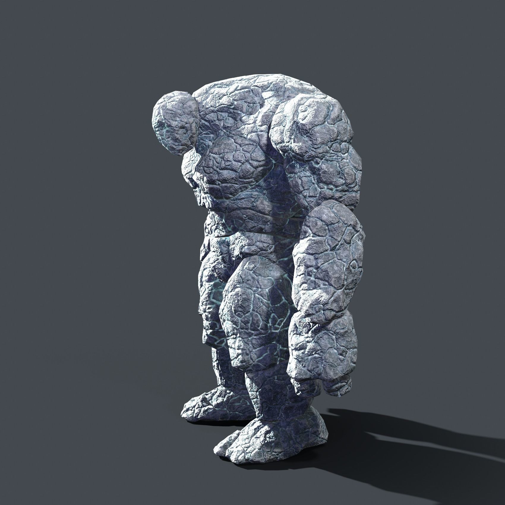 Golem Elemental - Mega Pack Low-poly 3D model_12