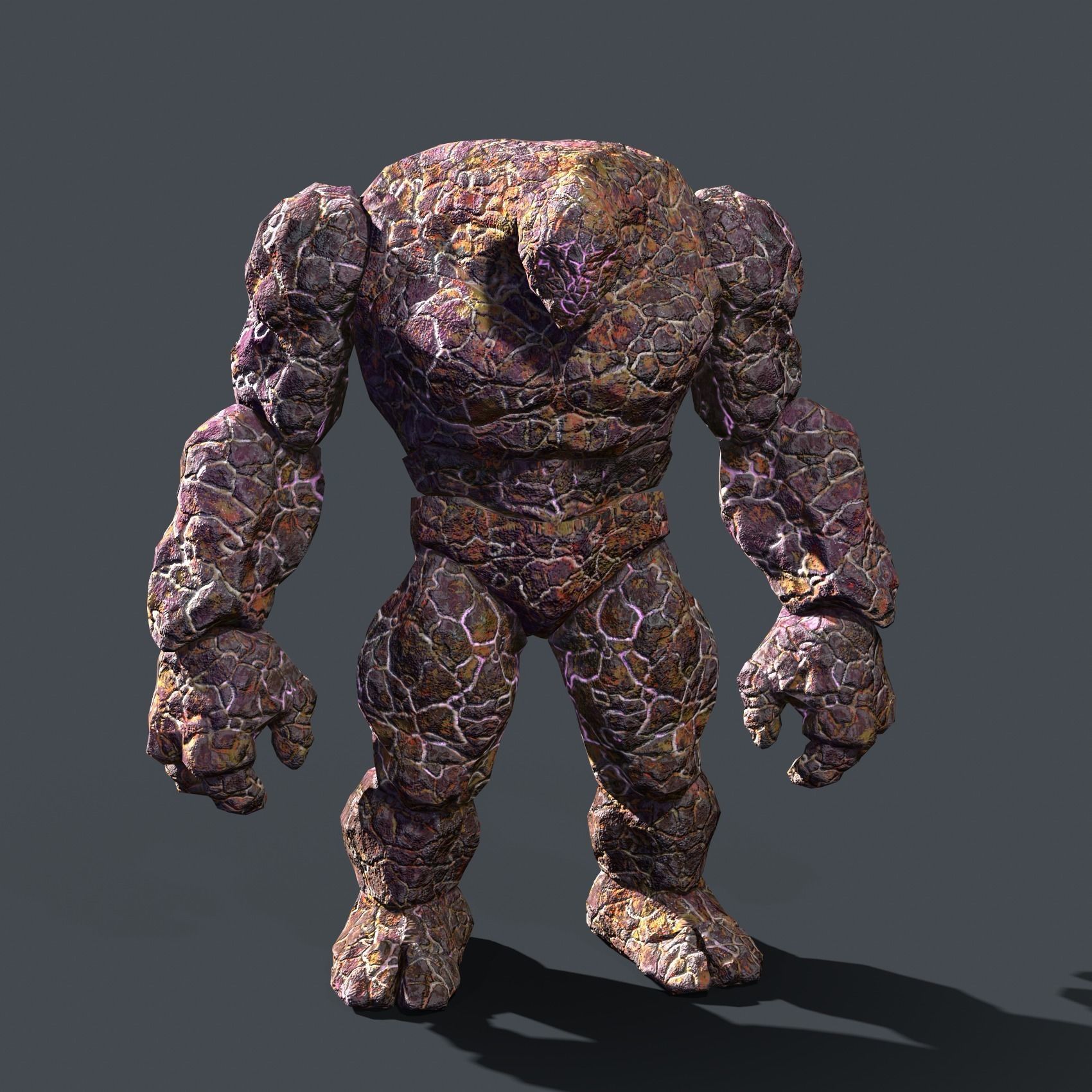 Golem Elemental - Mega Pack Low-poly 3D model_17