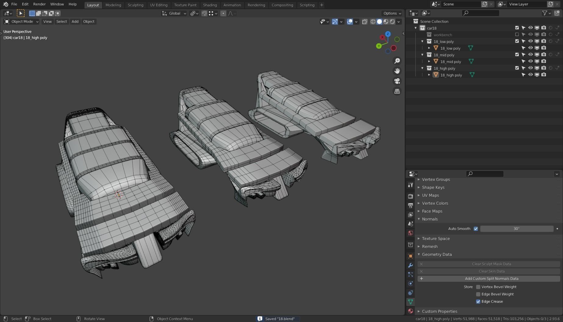 Simplistic Flying Vehicle 18 Low-poly 3D model_10